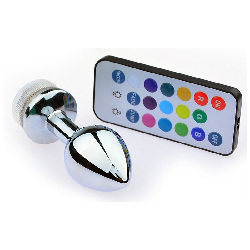 Generique Plug Bijou lumineux LIGHT LED L 8 x 4cm